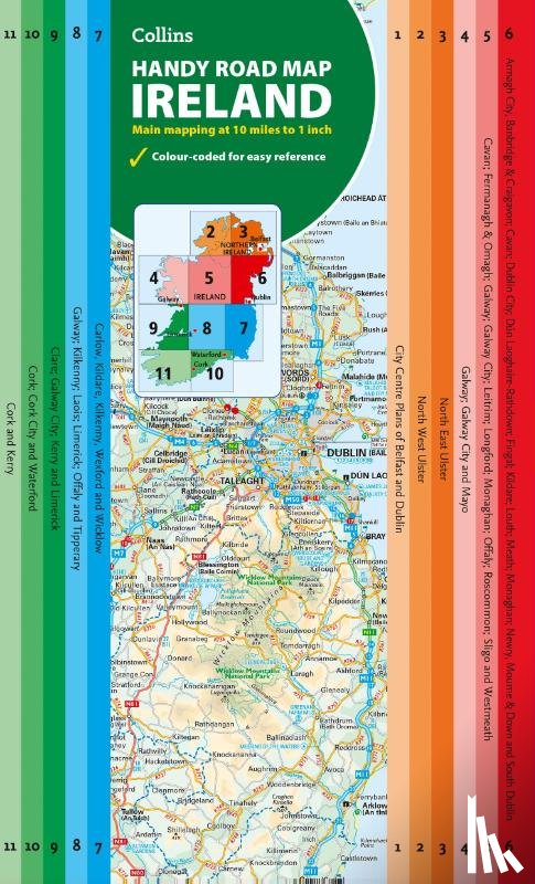 Collins Maps - Map of Ireland Handy