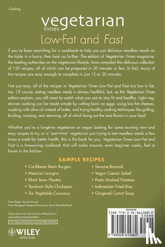 Vegetarian Times Magazine, Editors Of - Vegetarian Times Low-Fat & Fast