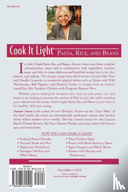 Jones, Jeanne - Cook It Light Pasta, Rice, and Beans