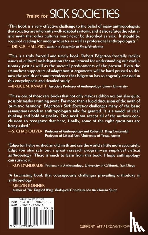 Edgerton, Robert B. - Sick Societies