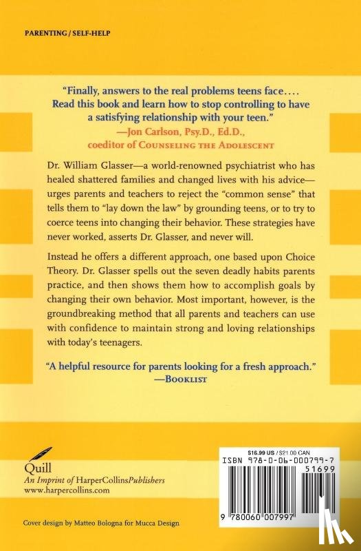 Glasser, William - For Parents and Teenagers