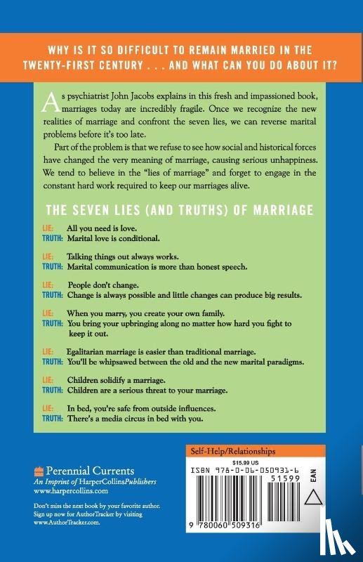 Jacobs, John W. - All You Need Is Love and Other Lies About Marriage