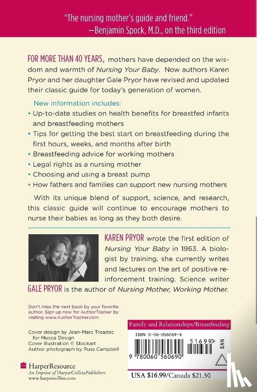Pryor, Karen, Pryor, Gale - Nursing Your Baby 4e