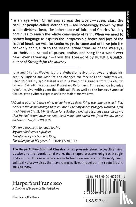Harpercollins Spiritual Classics - John and Charles Wesley