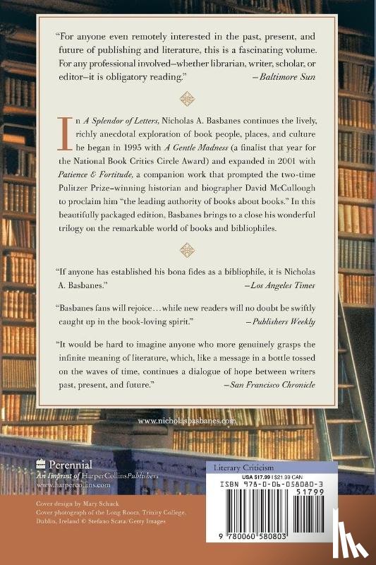 Basbanes, Nicholas A. - Splendor of Letters, A