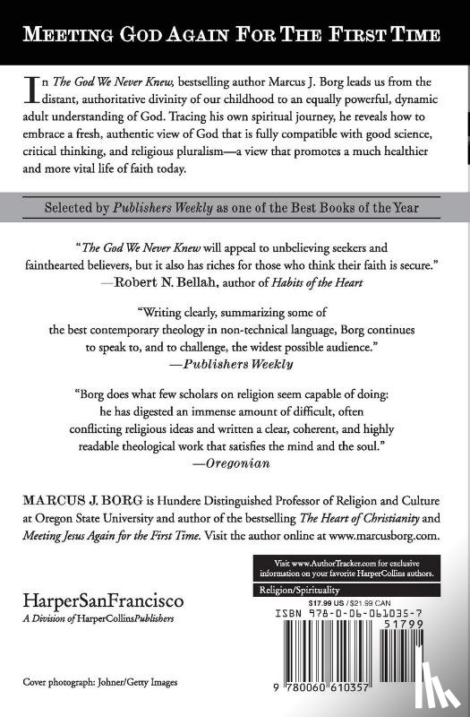 Borg, Marcus J. - The God We Never Knew