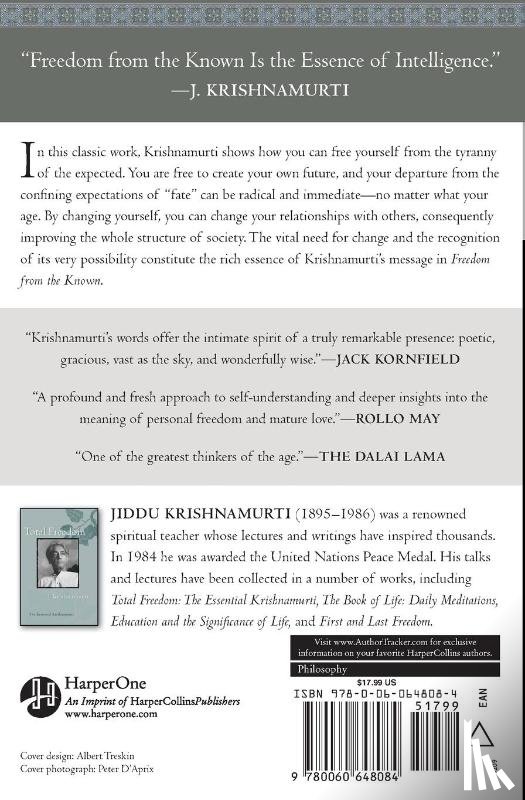 Krishnamurti, J. - Freedom from the Known