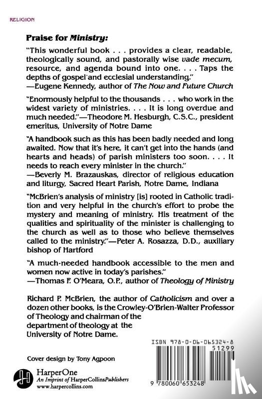 McBrien, Richard P - Ministry