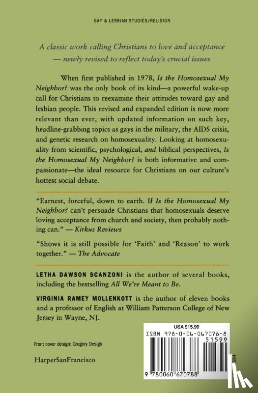 Scanzoni, Letha - Is the Homosexual My Neighbour?