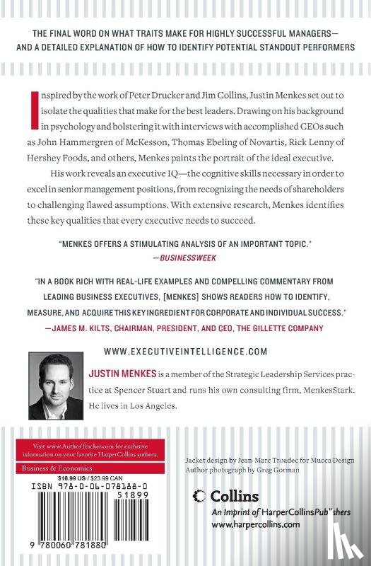 Menkes, Justin - Executive Intelligence