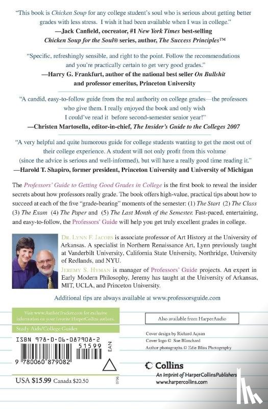 Jacobs, Dr. Lynn F., Hyman, Jeremy S. - Professors' Guide(TM) to Getting Good Grades in College