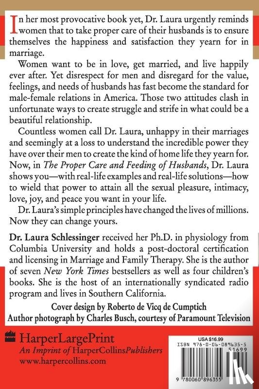 Schlessinger, Dr Laura C - The Proper Care and Feeding of Husbands