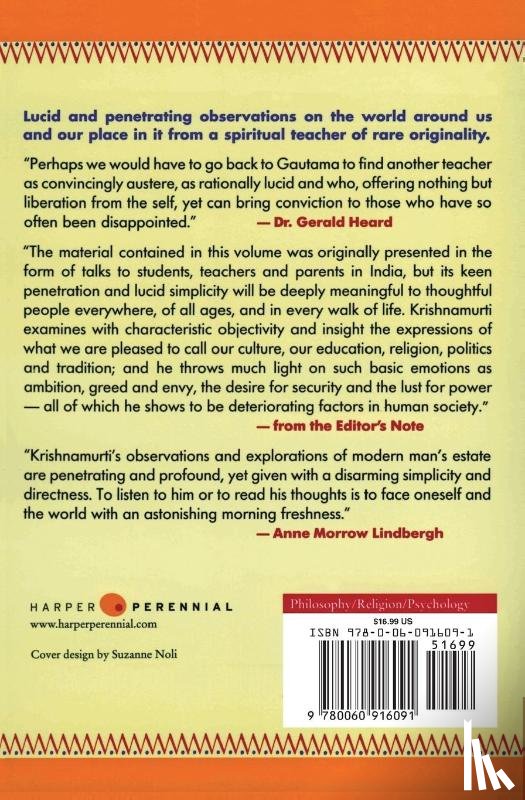 Krishnamurti, J. - Think on These Things