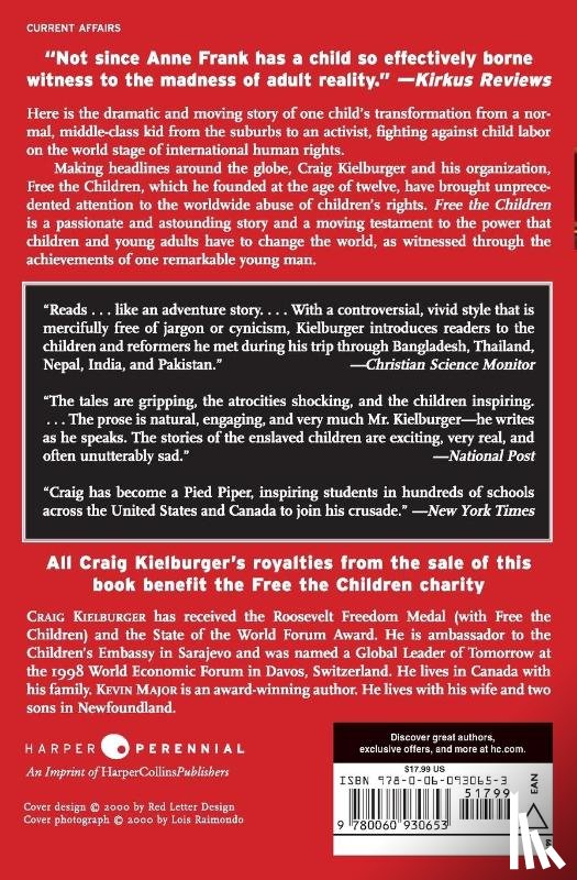 Kielburger, Craig, Major, Kevin - Free the Children