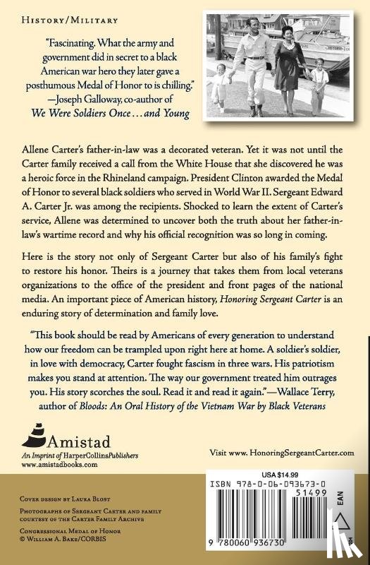Carter, Allene, Allen, Robert L. - Honoring Sergeant Carter