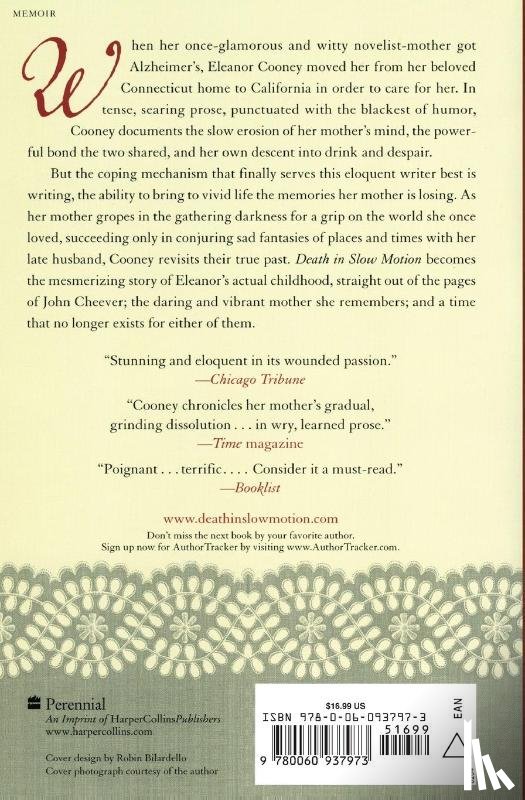 Cooney, Elanor - Death In Slow Motion A Memoir of a Daughter, Her Mother and the Beast Called Alzheimer's