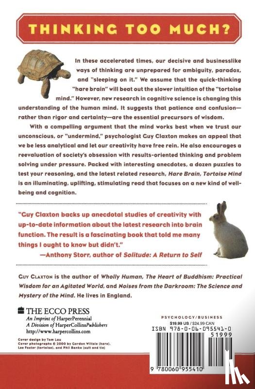 Claxton, Guy (University of Bristol) - Hare Brain, Tortoise Mind