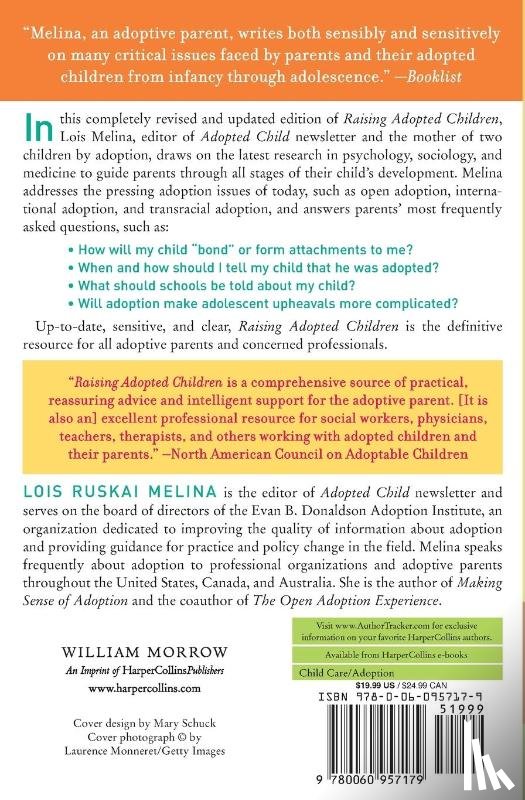 Melina, Lois Ruskai - Raising Adopted Children, Revised Edition