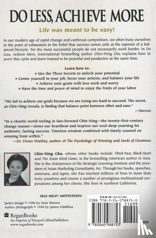 Chu, Chin-Ning - Do Less, Achieve More