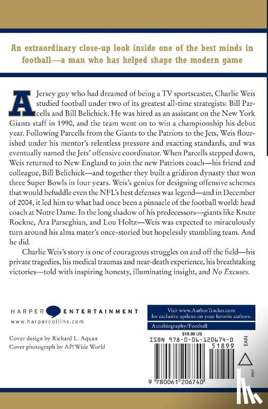 Weis, Charlie, Carucci, Vic - No Excuses