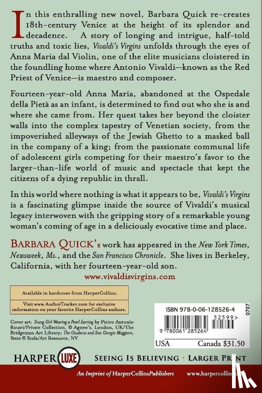 Quick, Barbara - Vivaldi's Virgins Large Print