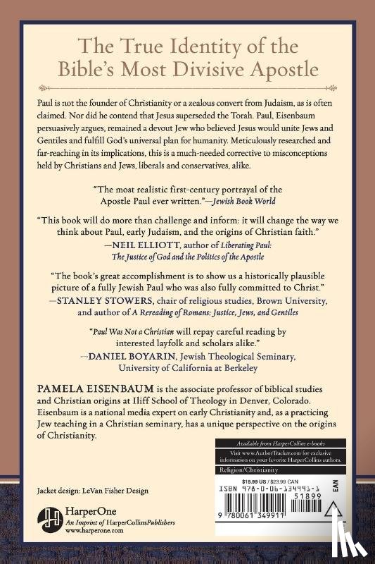 Eisenbaum, Pamela - Paul Was Not a Christian