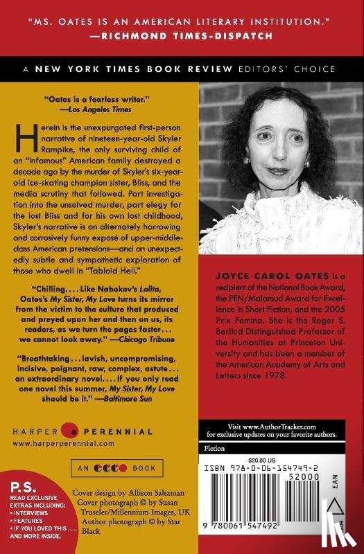 Oates, Joyce Carol - My Sister, My Love