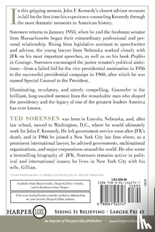 Sorensen, Ted - Counselor Large Print