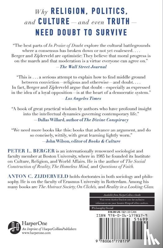 Berger, Peter - In Praise of Doubt: How to Have Convictions without Becoming a Fanatic