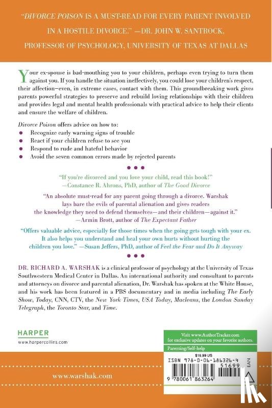 Warshak, Dr. Richard A. - Divorce Poison New and Updated Edition