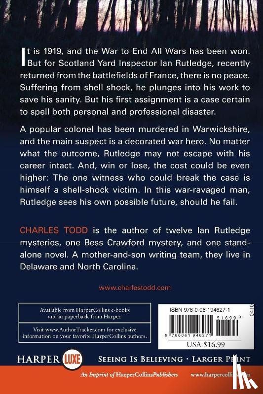Todd, Charles - Test of Wills Large Print