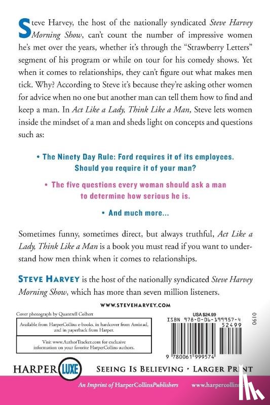 Harvey, Steve - Act Like a Lady, Think Like a Man Large Print