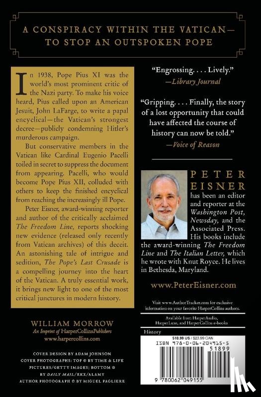 Eisner, Peter - The Pope's Last Crusade: How an American Jesuit Helped Pope Pius XI's Campaign to Stop Hitler