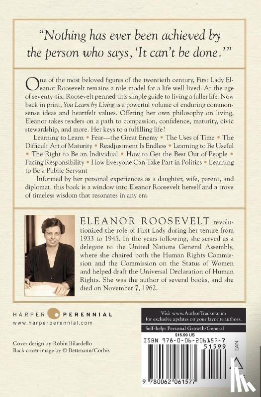 Roosevelt, Eleanor - You Learn by Living