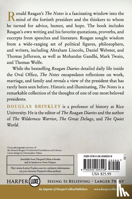 Reagan, Ronald - The Notes Large Print