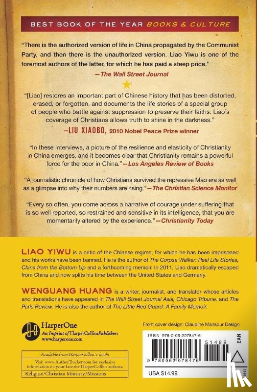 Yiwu, Liao - God Is Red: The Secret Story of How Christianity Survived and Flourished in Communist China