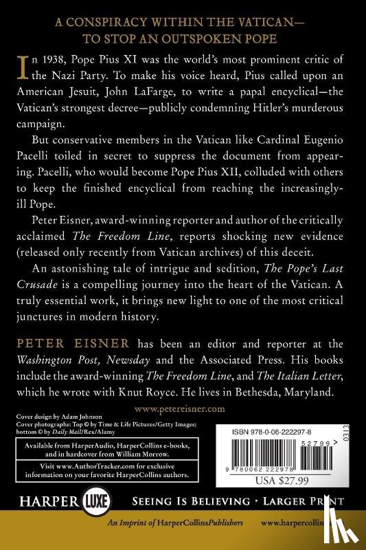 Eisner, Peter - The Pope's Last Crusade Large Print