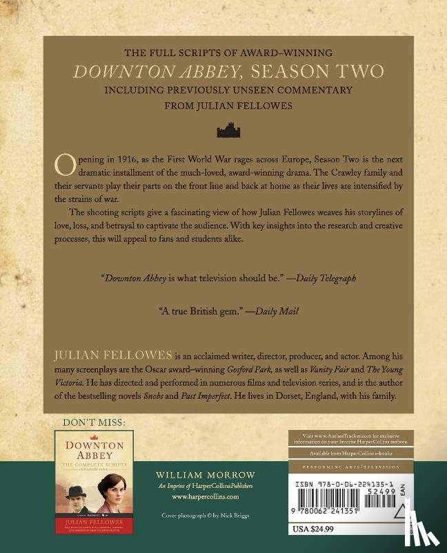 Fellowes, Julian - Downton Abbey: The Complete Scripts, Season 2