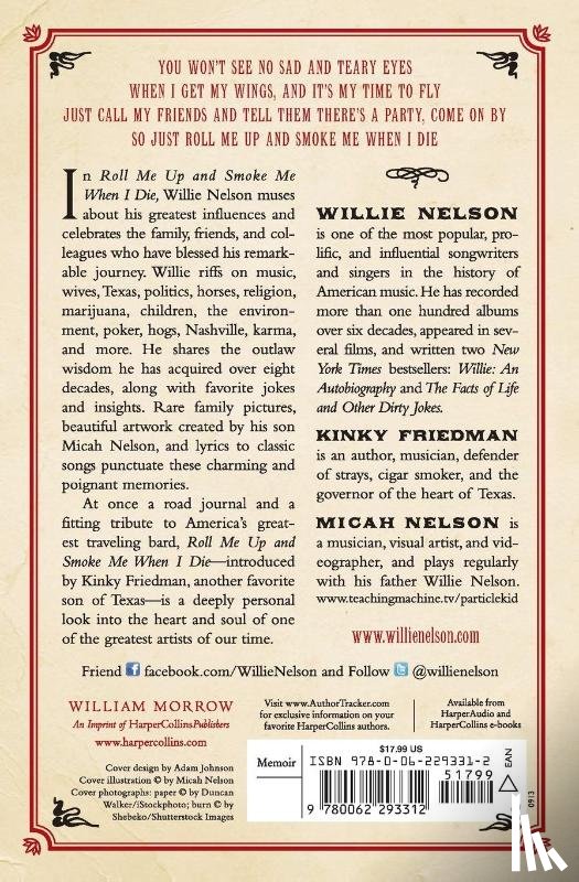 Nelson, Willie, Friedman, Kinky - Roll Me Up and Smoke Me When I Die