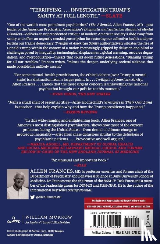 Frances, Allen - Twilight of American Sanity