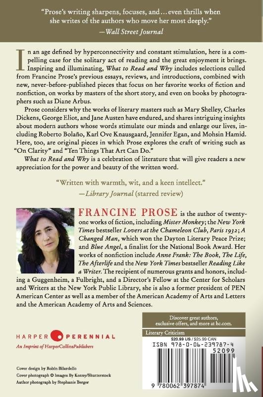 Prose, Francine - What to Read and Why