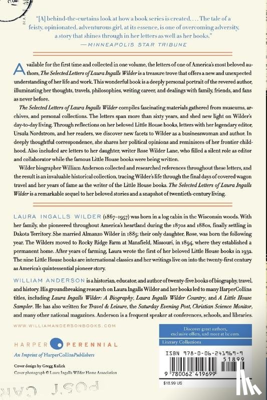 Anderson, William, Wilder, Laura Ingalls - The Selected Letters of Laura Ingalls Wilder