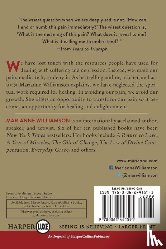 Williamson, Marianne - Tears to Triumph LP