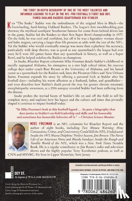 Freeman, Mike - Snake: The Legendary Life Of Ken Stabler