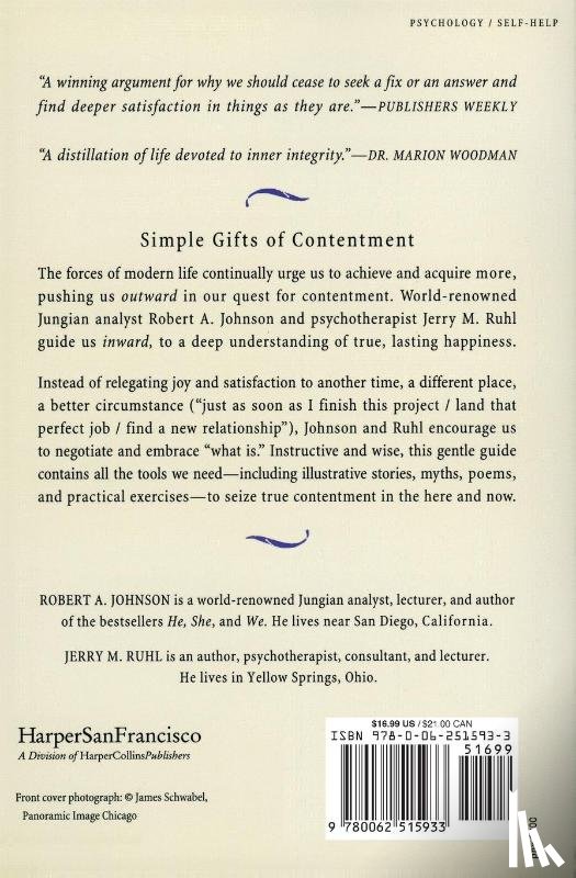 Johnson, R, Ruhl, J - Contentment A Way to True Happiness