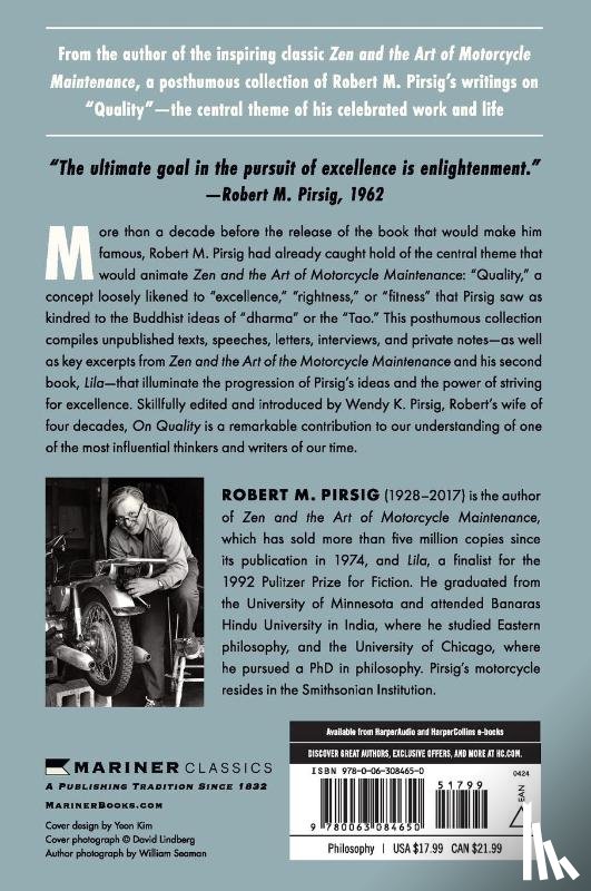 Pirsig, Robert M., Pirsig, Wendy K. - On Quality