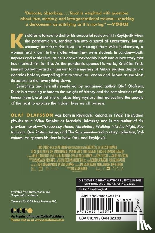 Olafsson, Olaf - Touch [Movie Tie-in]