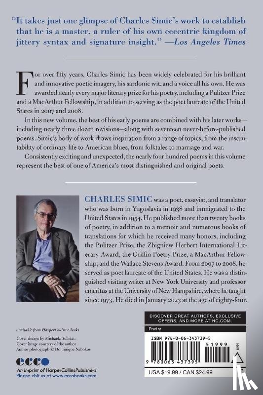 Simic, Charles - New and Selected Poems