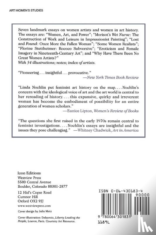 Nochlin, Linda - Women, Art, And Power And Other Essays