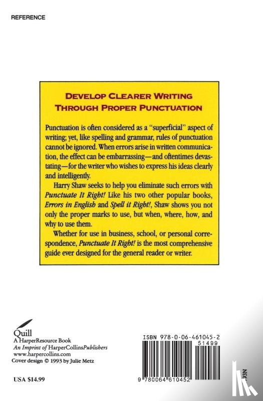 Shaw, Harry - Punctuate it Right!